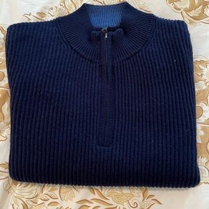 Jos A Bank zip front sweater